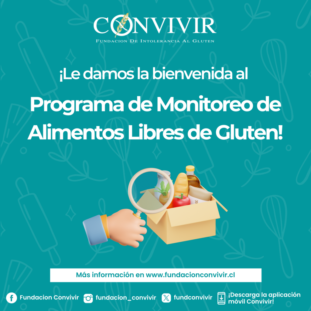 ¡Le damos la bienvenida al Programa de Monitoreo Libre de Gluten!